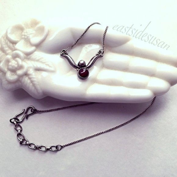 Vintage Jewelry - VTG Sterling Silver Amethyst ☽GODDESS ♀︎ Necklace